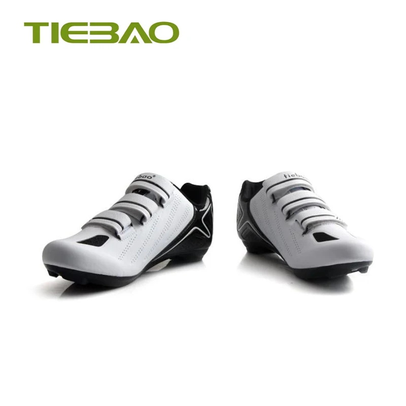 Tiebao/Белая обувь для езды на велосипеде; коллекция года; мужские самозакрывающиеся дышащие уличные кроссовки; sapatilha ciclismo; Нейлоновая подошва; обувь для езды на велосипеде