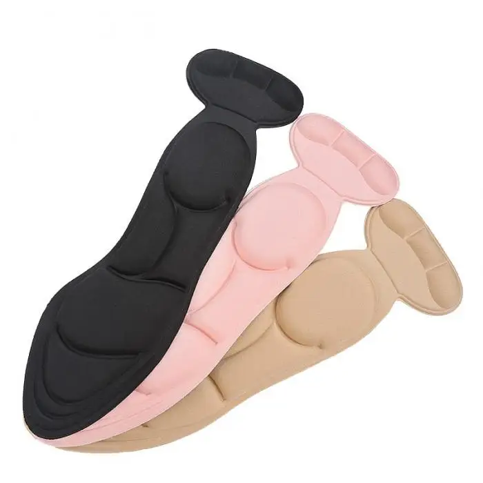 1 Pair Insole Pad Inserts Heel Post Back Breathable Anti-slip for High Heel Shoe&T8