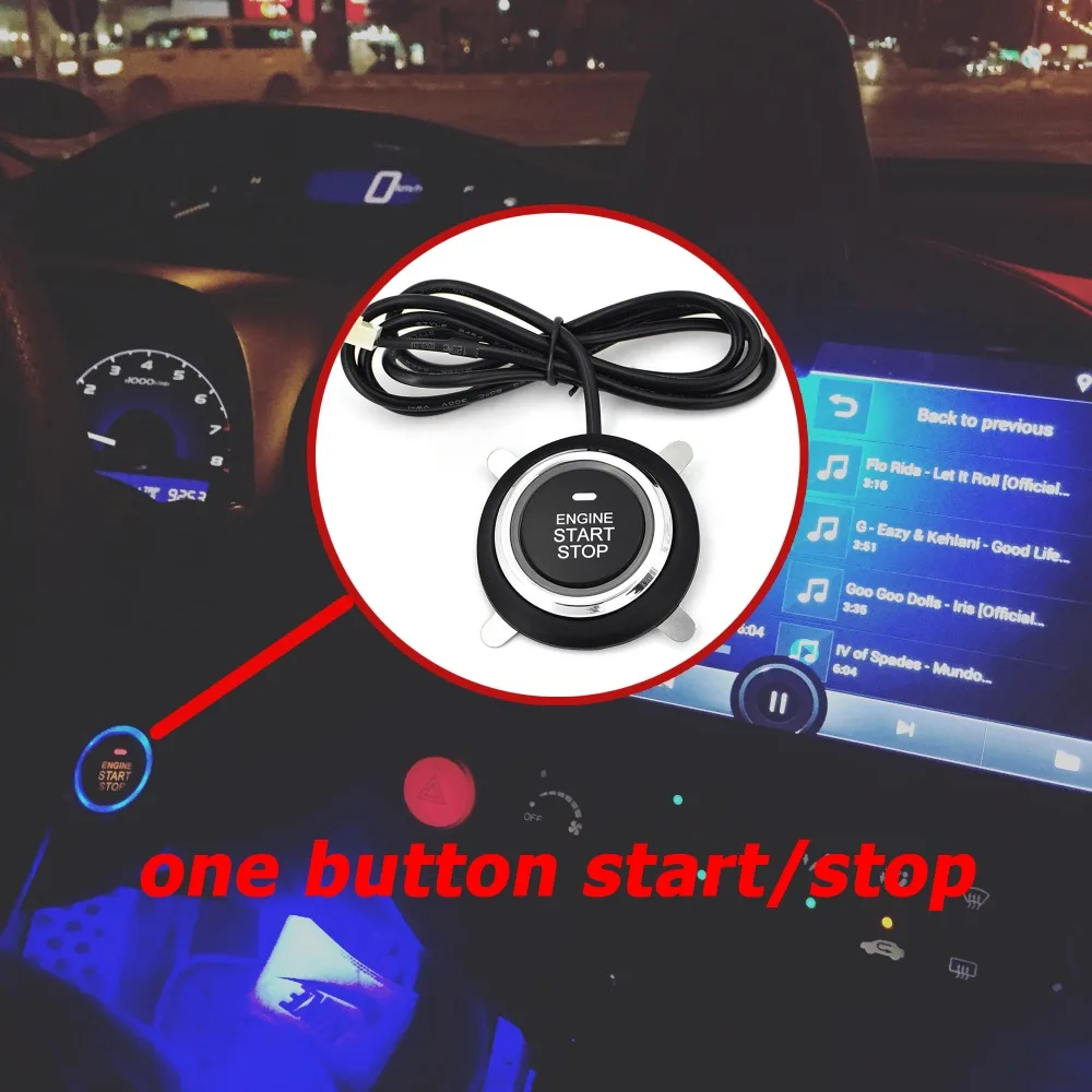 Auto Car Alarm Engine Starline Push Button Start Stop Remote Control System PKE Keyless Entry Cars Anti-theft System Auto Car Alarm Engine Starline Push Button Start Stop Remote Control System PKE Keyless Entry Cars Anti-theft System