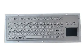 

Factory price 89 key buttons Hexagon keycap stainless steel waterproof keyboard with F function keys and touchpad on alibaba