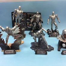 Мстители супергерой Marvel горячие игрушки; Железный человек Тони Старк 1/20 весы бюст Улучшенный набор из 6 с битва поврежденных MK6/3 ПВХ се