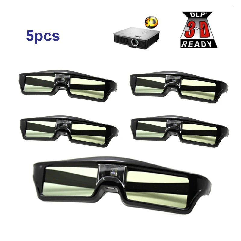 Free Shipping!!5PCS Active shutter 144Hz 3D Glasses For Acer/BenQ/Optoma/View Sonic/Dell DLP-Link Projector Free Shipping!!5PCS Active shutter 144Hz 3D Glasses For Acer/BenQ/Optoma/View Sonic/Dell DLP-Link Projector