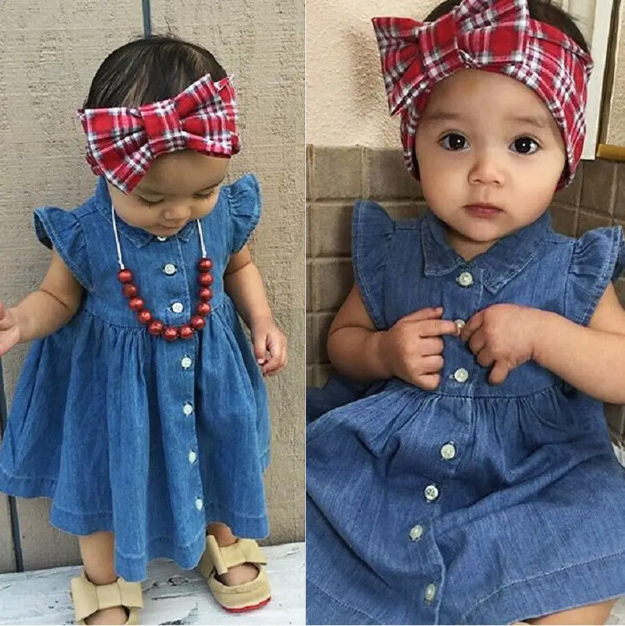 Summer Casual Baby Girls Lovely Dress Toddler Baby Kids Girl Princess ...