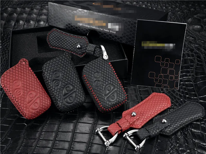 

Leather Key Cover for LEXUS CT 2012 2013 2014 2015 2 button CAR holder case key3 Free shipping