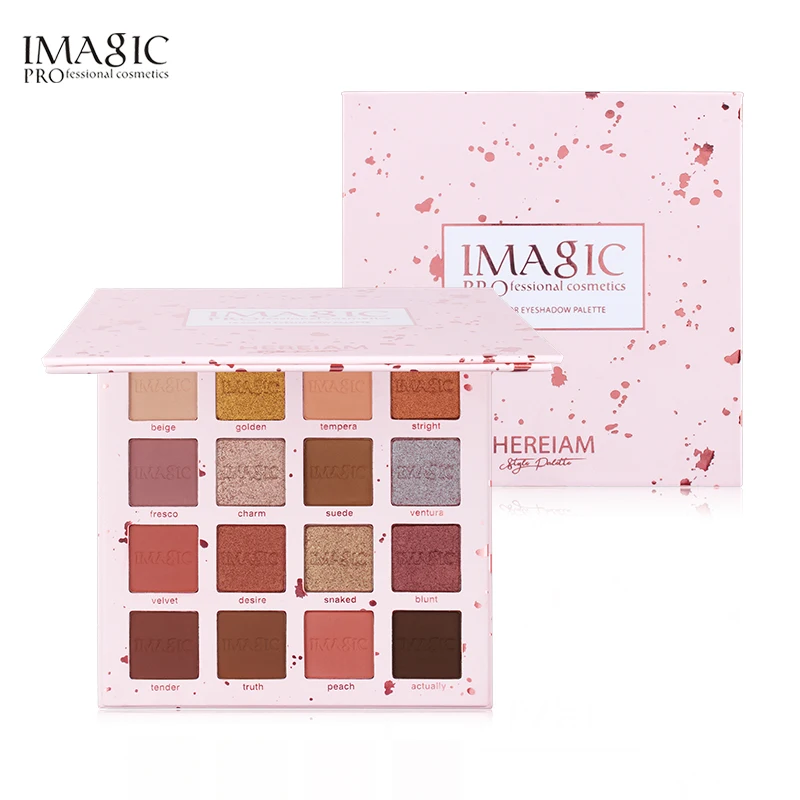 

IMAGIC New 16 Colors Eyeshadow Palette Eyes Shimmer Fashion Matte Makeup Eyeshadow Palette High Quality Complete Eyeshadow