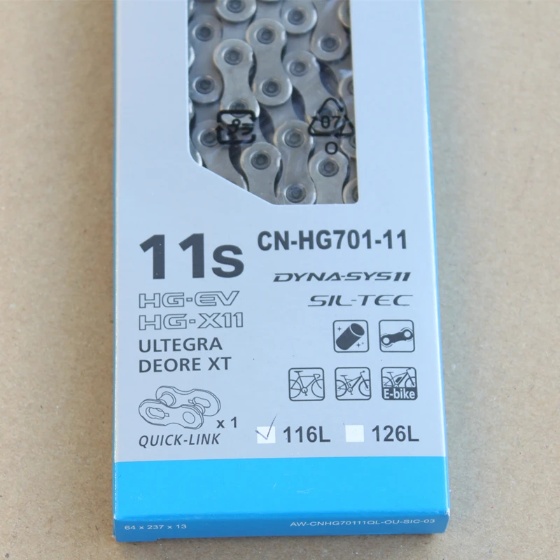 Sale Shimano 11S Chain HG601 HG701 CN-HG901-11 105 Ultegra XT Dura-ace XTR 11 Speed Chain with quick-link 3
