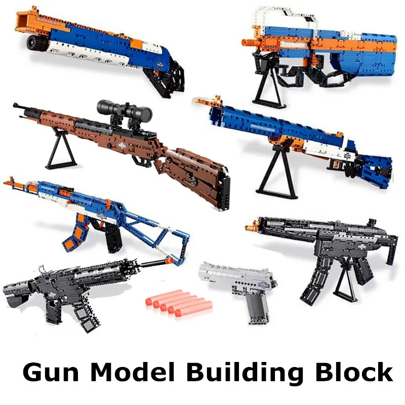 

98K AK47 M4A1 Rifle Toy Gun Model Building Blocks Compatible With Legoed Technics Bricks Educational Toys For Children