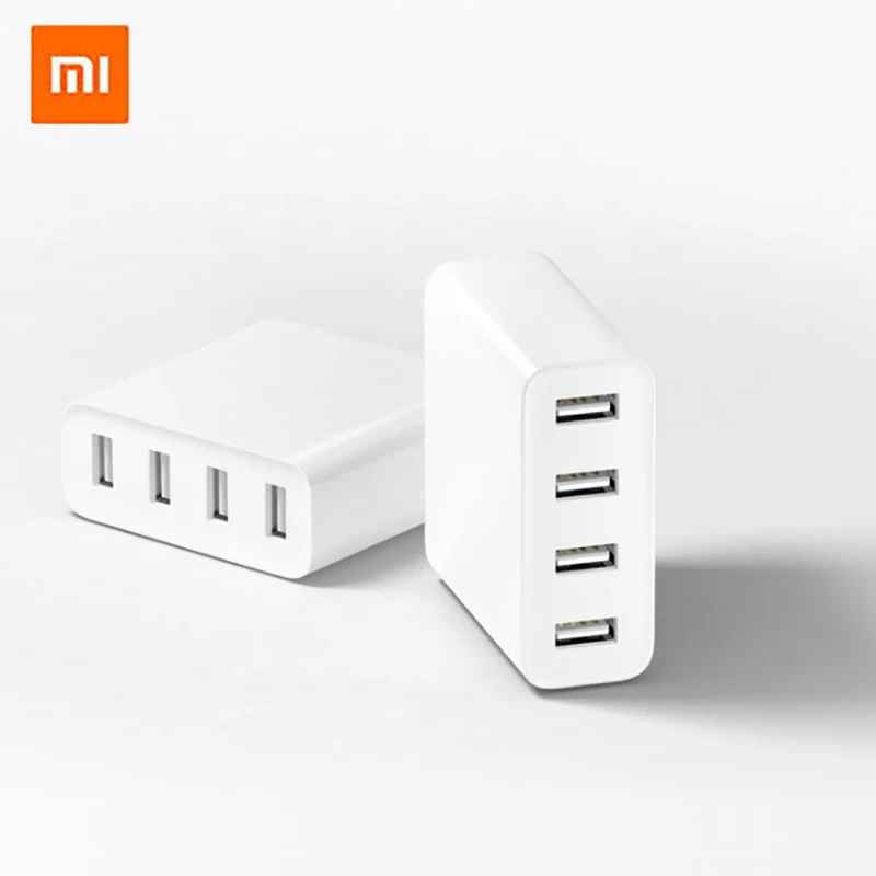 Оригинальное настенное зарядное устройство Xiaomi 40 Вт 4 порта для быстрой зарядки 20w2 порт для быстрой зарядки для huawei iphone samsung