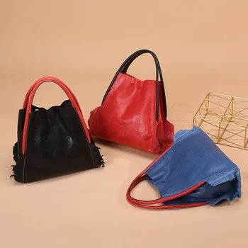

New Fashion Luxury Vintage Handbags Women Shoulder Bag Casual Soft Leather Ladies' Crossbody Messenger Bags