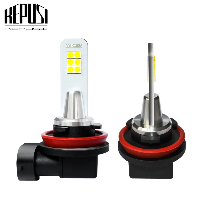 

2x H11 H8 H9 Led Fog Lamp Bulb 3030 12SMD Auto Car Motor Truck Driving Daytime Running Light LED Bulbs 12V 24V for Cars White