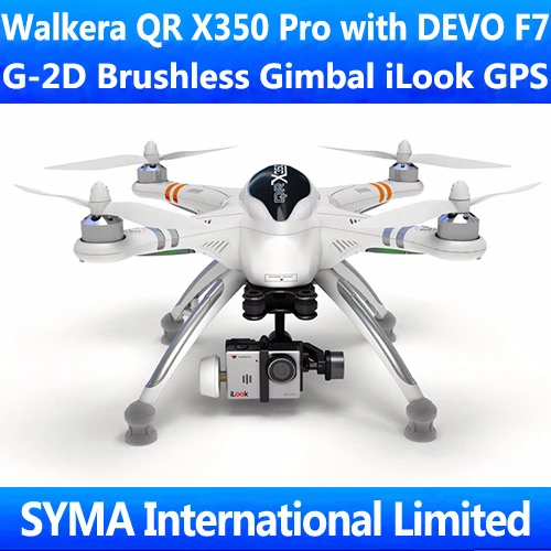 Квадрокоптер Walkera QR X350 Pro FPV бесщеточный карданный с DEVO F7 Марка iLook GPS RC UFO Дрон