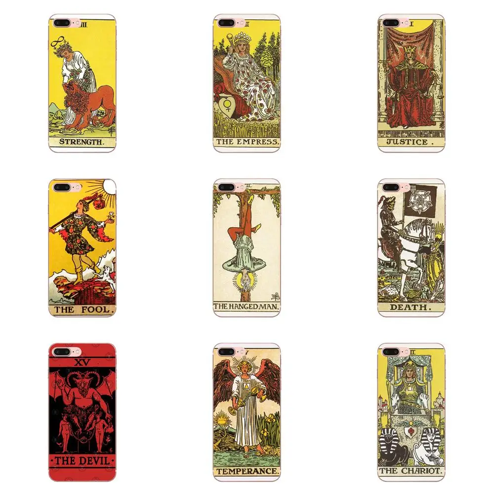 

For Xiaomi Redmi Note 2 3 3S 4 4A 4X 5 5A 6 6A Pro Plus Simple Phone Cases Tarot Cards The Devil