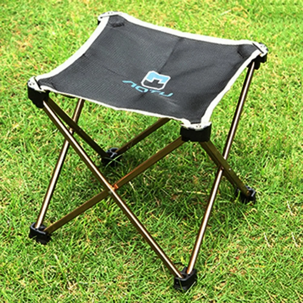 

Ultralight 7075 Aluminum Alloy Square Stool Foldable Outdoor Chair Seat Picnic BBQ Garden Chair Stool for Camping Fishing
