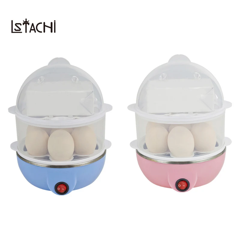 LSTACHi Multi functional Eggs Boiler Steamer Double layer Electric Eggs