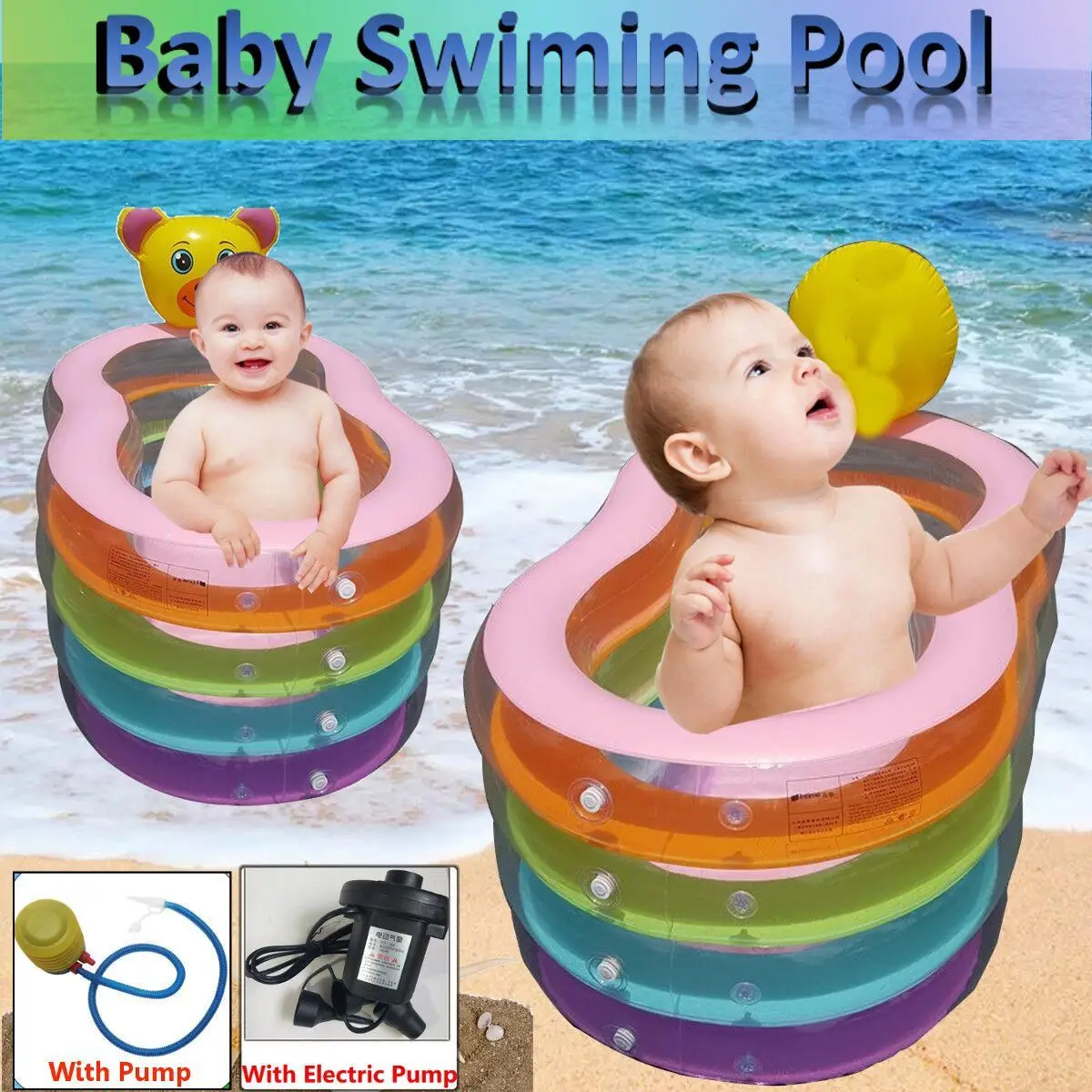 

156cm Children Bathing Tub Baby Home Use Paddling Pool Inflatable Cute Swimming Pool Kids Inflatable Pool Freeshipping
