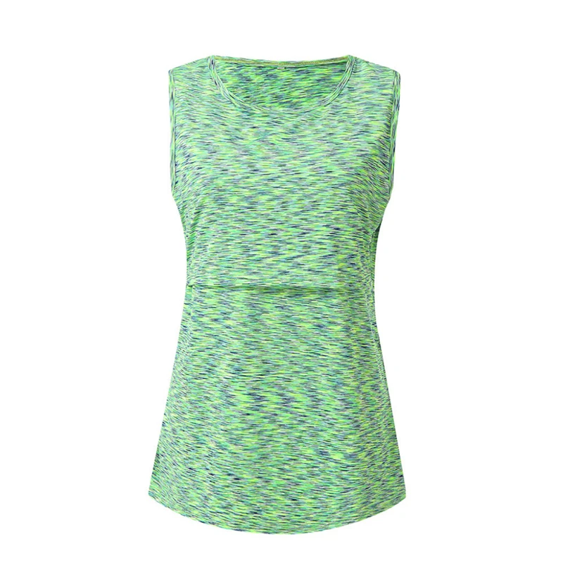 

MUQGEW maternity clothes nursing clothes Women's Breastfeeding Maternity Nursing Double Layered Stripe Tank Top Shirts hamile