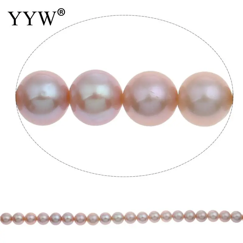 

Cultured Round Freshwater Pearl Beads natural purple 8-9mm Approx 0.8mm Sold Per Approx 15.5 Inch Strand