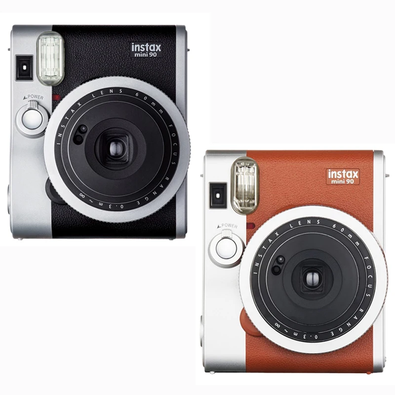 Fuji Fujifilm Instax Mini 90 NEO Classic Black Brown Instant Film Camera 【日本限定モデル】 INSTAX FILM FUJI MINI BLACK 90 フィルムカメラ
