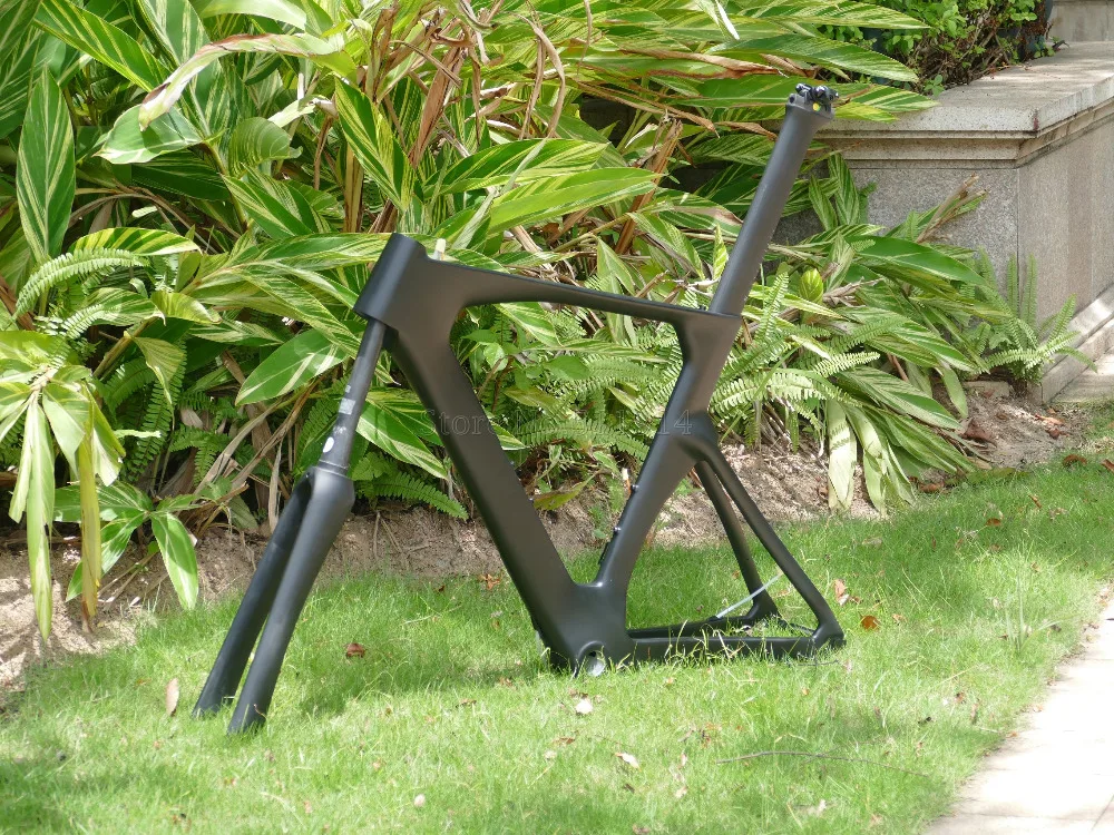 Top 2018#  Time Trial Triathlon Bike Frameset ( frame , fork , seatpost , seat nut) Toray Carbon TT Frame Size : 54cm 2