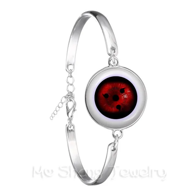 fashion anime rinnegan eyes bracelet naruto sharingan eye silver