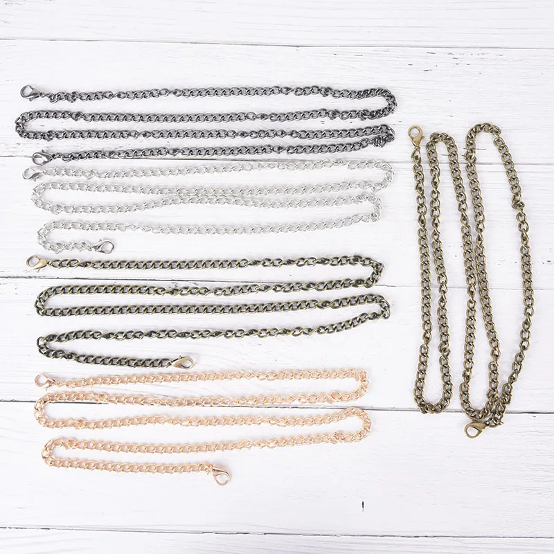 

Hardware 120cm Metal Chain For Shoulder Bags Handbag Buckle Handle DIY Strap Accessories For Bag