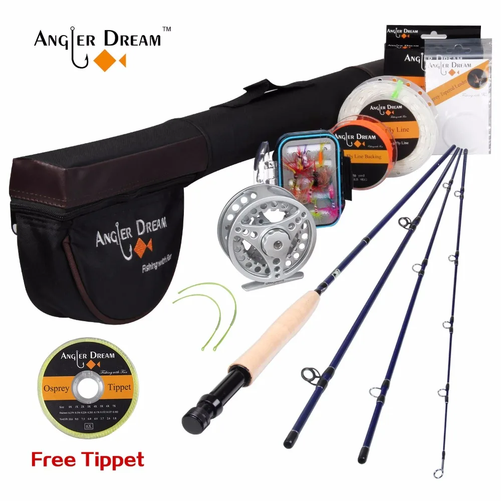 pesca pólo 3 4wt conjunto carretel de