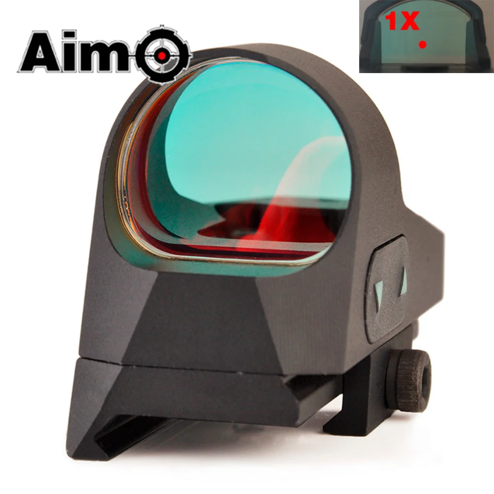 

Aim-O Riflescope 1x25 Mini Reflex Sight Handgun 3 MOA Dot Reticle Red Dot Sight Scope Picatinny QD Mount for Rifles Carbines