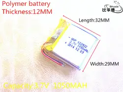 3,7 V 1050 mAh 122932 литий-полимерный литий-po Li ion Перезаряжаемые Батарея ячейки для Mp3 MP4 MP5 gps Оборудование для psp Мобильный bluetooth