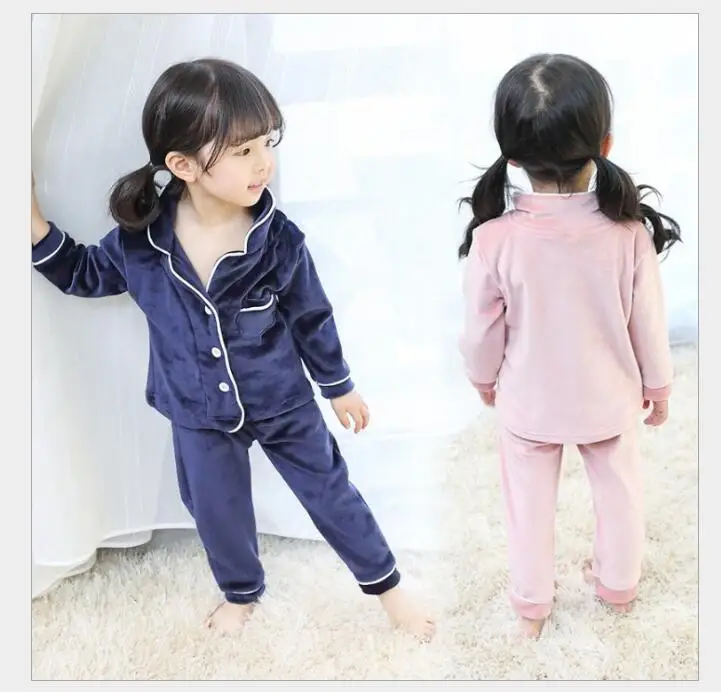 

2019 kids pajamas sets Baby girl and boys clothes sweet dreams pijamas baby boys girls cartoon long sleeve T-shirt+Pants 2pcs
