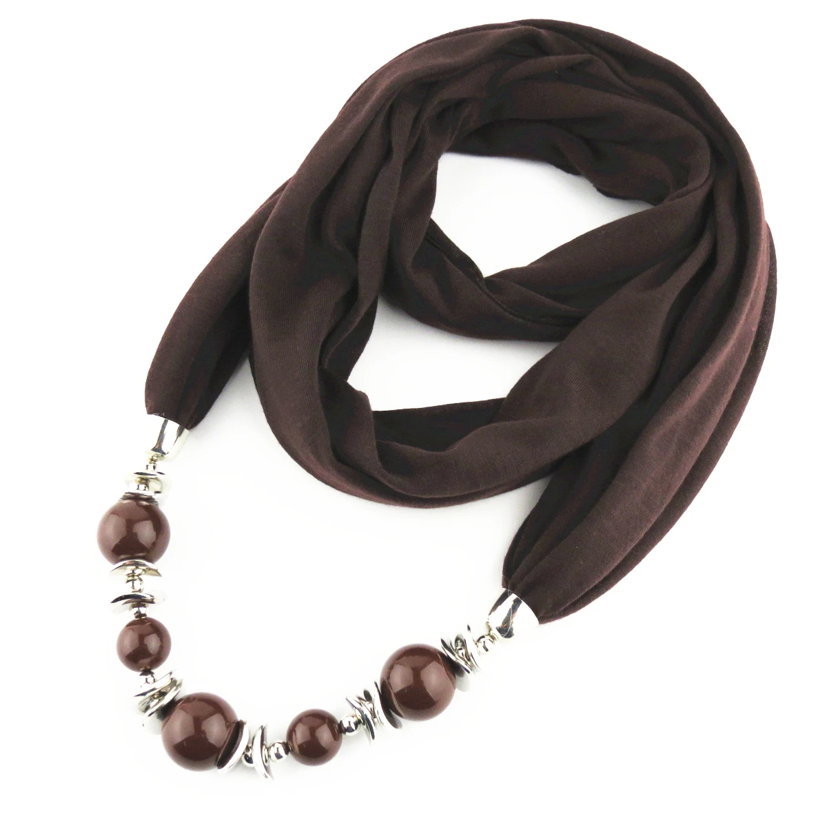 Простой многоцветный модный дизайн шарф-ожерелье, ювелирные изделия из бисера кулон женский шарф
