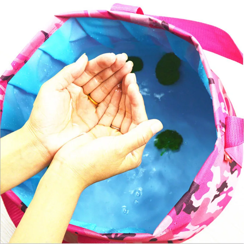 Cubo de Camping 15L lavabo al aire libre impermeable plegable Cubo de viaje portátil cubo plegable olla plegable cubo de agua Cubo de Camping 15L lavabo al aire libre impermeable plegable Cubo de viaje portátil cubo plegable olla plegable cubo de agua