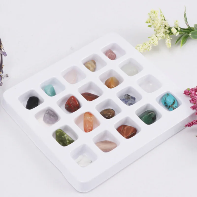 

20Pcs Rock Collection Crystals Natural Mineral Ore Specimen Set Geology Science