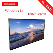 43 дюймов супер тонкий ЖК-дисплей рекламный дисплей стенд Цифровой вывески киоск