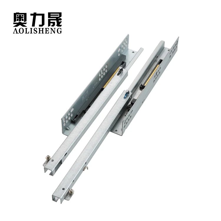 

Drawer Bottom Mount Concealed two-section Soft Closing Kitchen Cabinet Slides