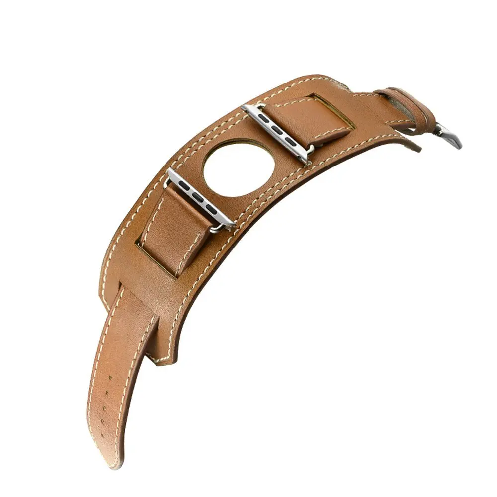 Ремешок из натуральной кожи для Apple Watch Series 1 2 3 iwatch 38 42 мм браслет смарт часов