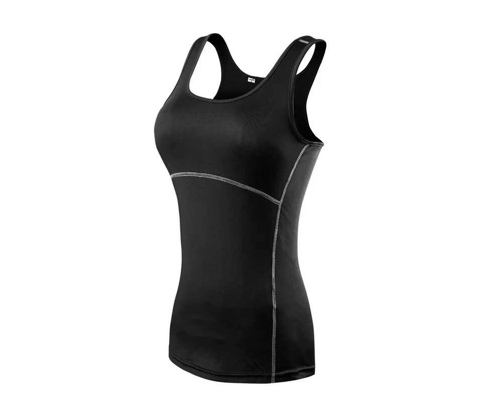 Yoga Shirt Sport Running  Quick Dry Vest High elasticity Tight fitting fitness Women GYM Clothing bodybuilding T shirt