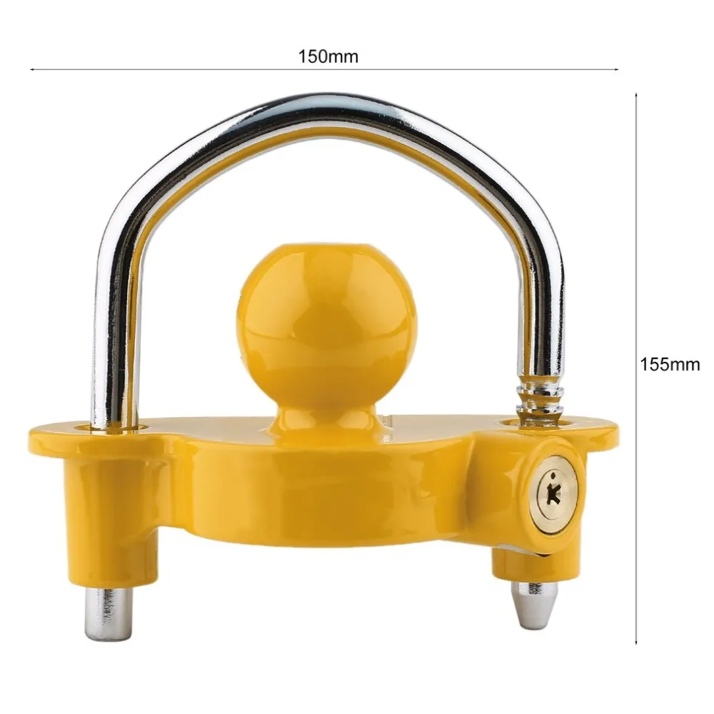 

(Ship From DE)Super Guard Trailer Lock Ball Hood Type Anti-theft Coupling Safe Security Lock RV ATV UTV Trailer Accessories NEW