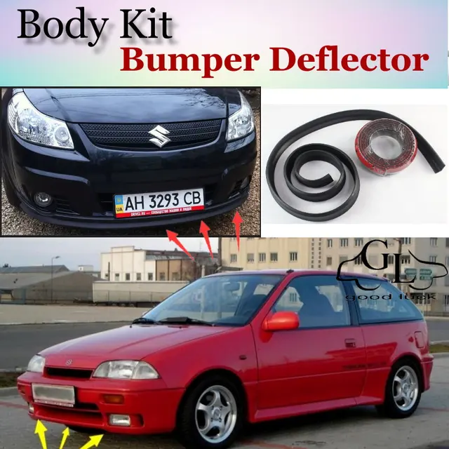 Bumper Lip Deflector Lips For Suzuki Cultus Crescent Baleno Esteem Front Spoiler Skirt