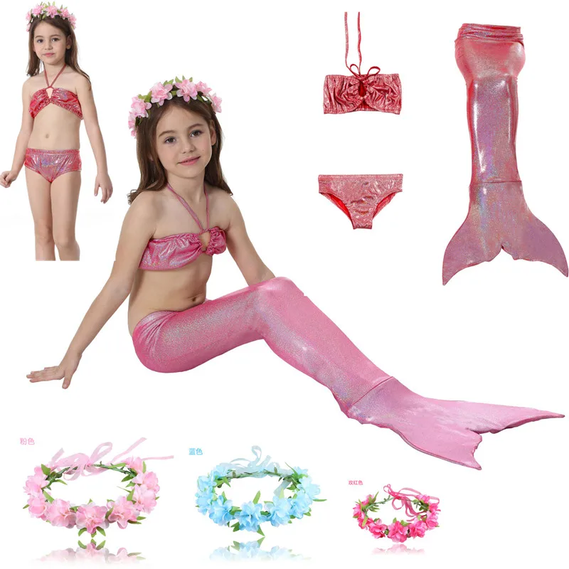 

cosplay Baby Girls Kid Cosplay Mermaid Tail Dress Costume Vest Top Mermaid Tail Cloth Swimsuit Mermaid Tail Only Without Monofin