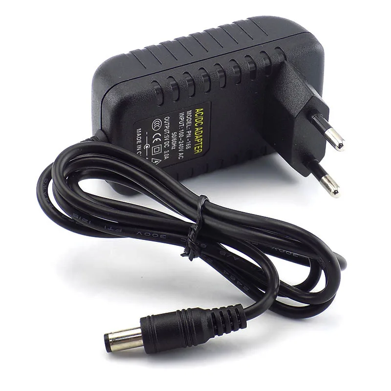 DC 5V 3A Питание Зарядное устройство Трансформатор Адаптер 3000mA 100V 240V EU/US iphone