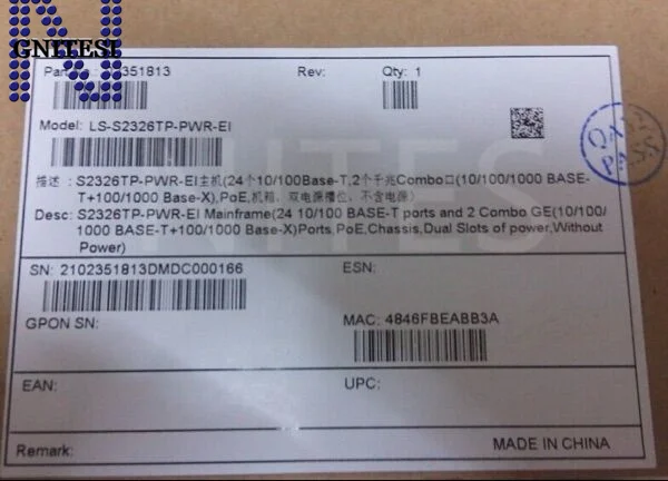 Хуа Вэй Quidway S2326TP-PWR-EI Уровень 2 Ethernet коммутатор с 500 Вт модуль питания переменного тока
