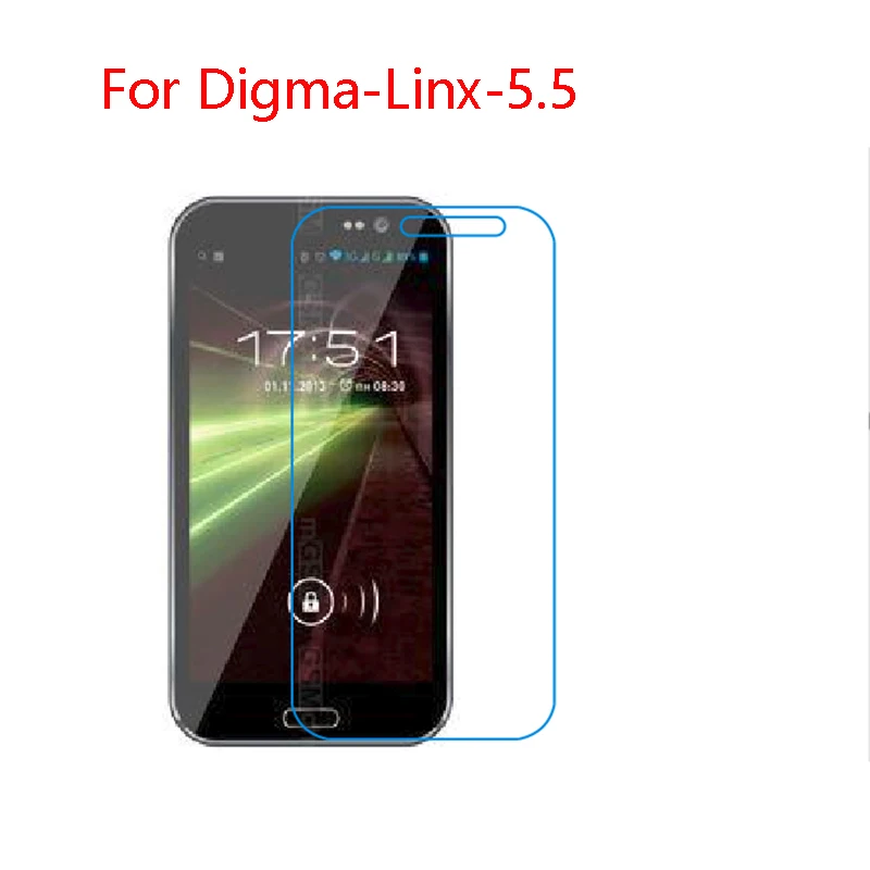 3-Pack) 9 H гибкий стеклянный протектор экрана для Digma-Linx-5.5