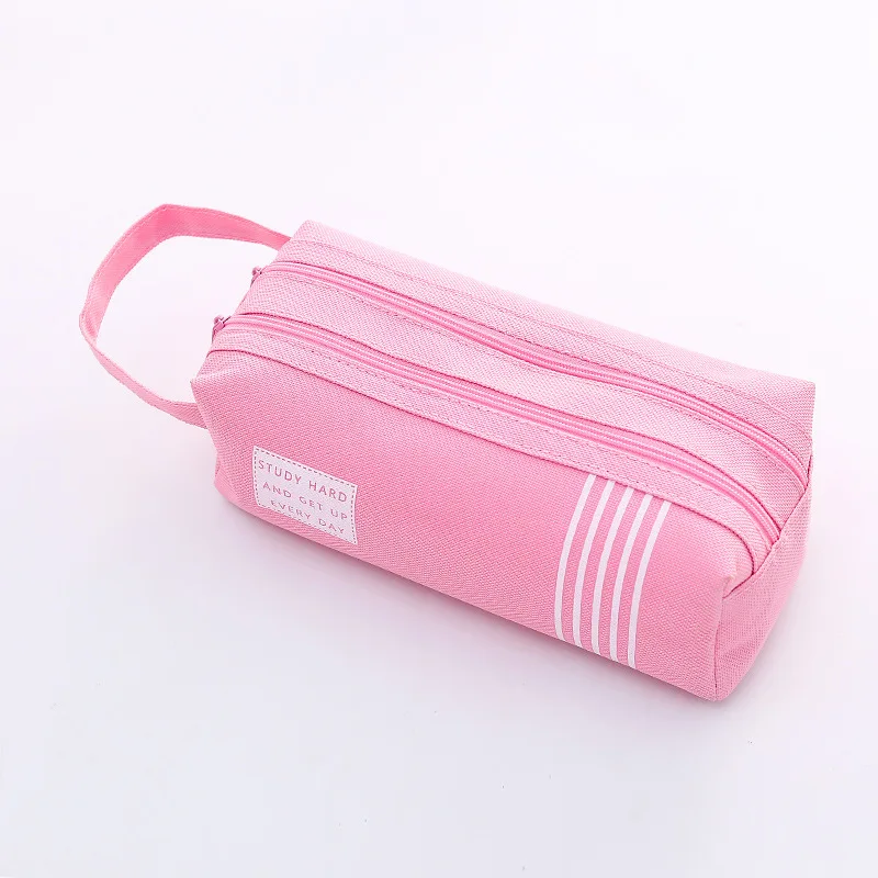 H Чехол для карандашей trousse scolaire pink ferace cartuchera para lapices school etui kawaii холст большой емкости kalem kutusu newme box - Цвет: H