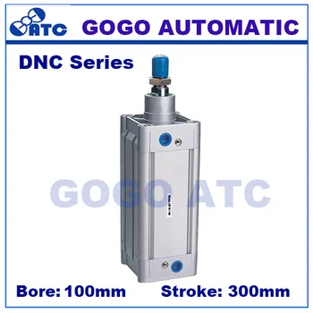 

DNC100-300 pistion pneumatic cylinder standard double acting Single rod bore 100mm stroke 300mm aluminum air cylinder