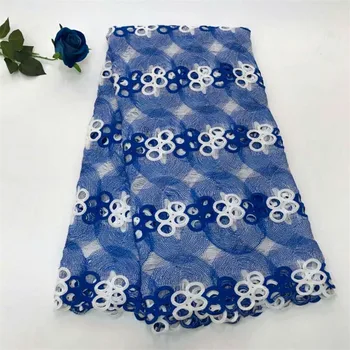 

African guipure lace fabric high quality african cord lace fabric 5yards high quality nigerian wedding guipure lace HJ227-1