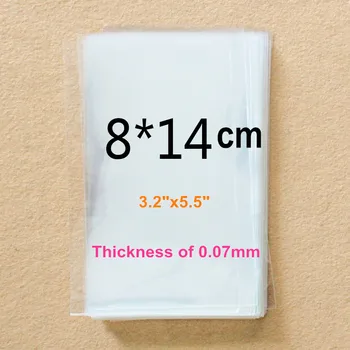 

2500 x 3.15X5.51Inch Open OPP Clear Ended Plastic Bags Cellphane Packaging Bags 8*14cm