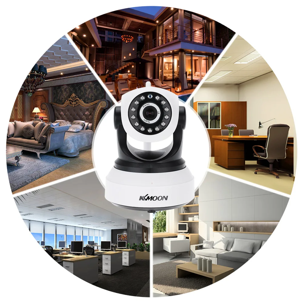 Беспроводная HD ip камера KKmoon 720P инфракрасная ночного видения P2P Onvif записывающая