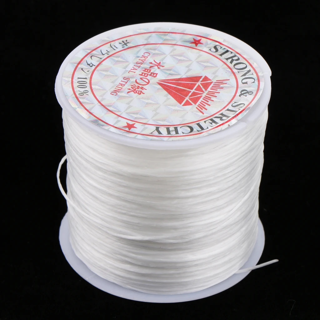 1Pcs Hair Weave Weaving Sew Sewing Bead Feather Decor Thread for Weft Hair Extensions