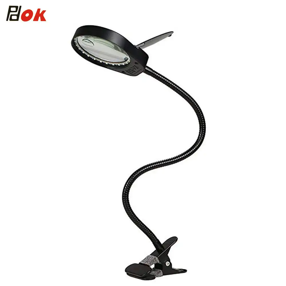 table lamp with magnifying glass