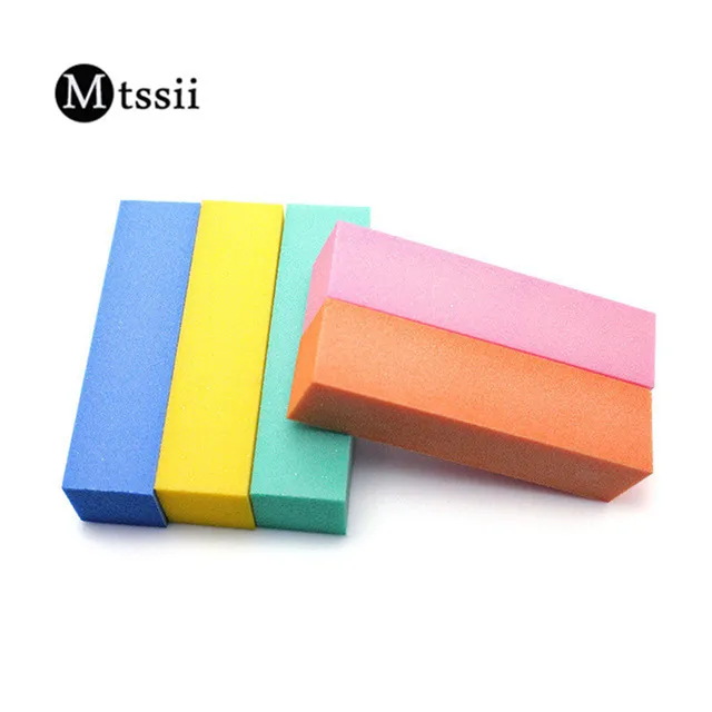 5colors Random Delivery Nail Art Buffer Brick Shaped Sanding Block 5colors Random Delivery Nail Art Buffer Brick Shaped Sanding Block Manicure Care Buffing Sand Polishing